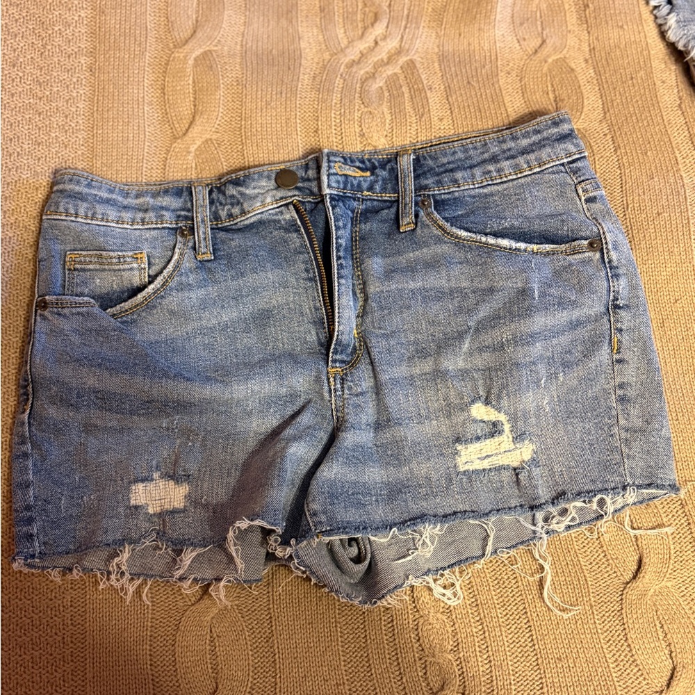 Universal Thread Light Blue Distressed Jean Shorts